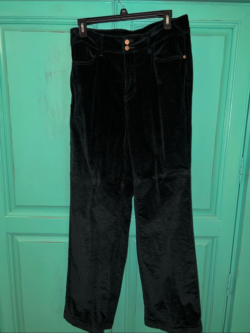 Judy Blue Emerald Green Corduroy Wide-Leg Women’s Pants